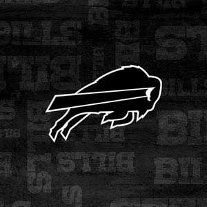 NFL Buffalo Bills Black & White Galaxy Buds Plus Skin